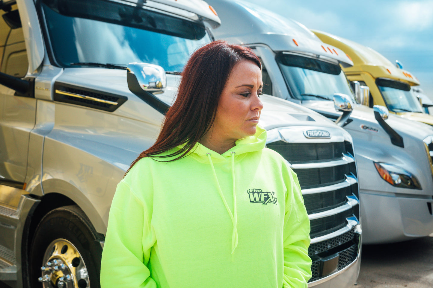 WFX Safety Hoodie - Safety Green