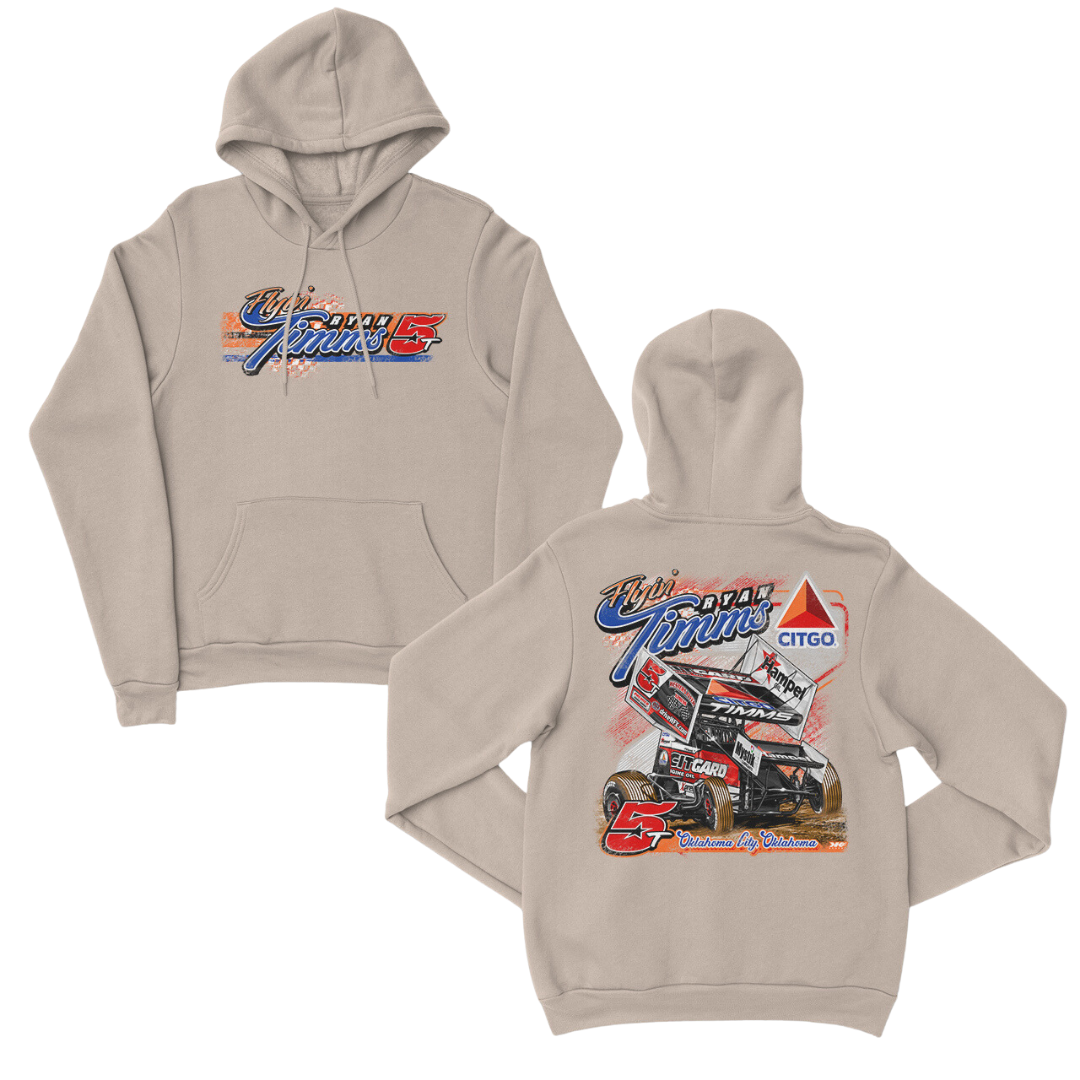 5T Race Flag Hoodie Cream shopWFX