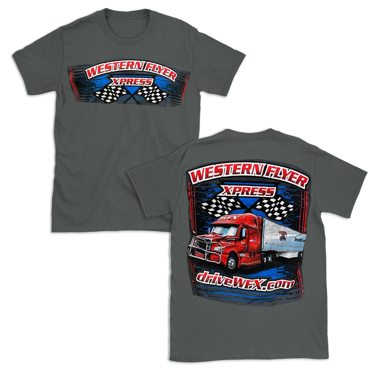 driveWFX "Western Flyer Xpress" - Tshirt (Charcoal Grey)