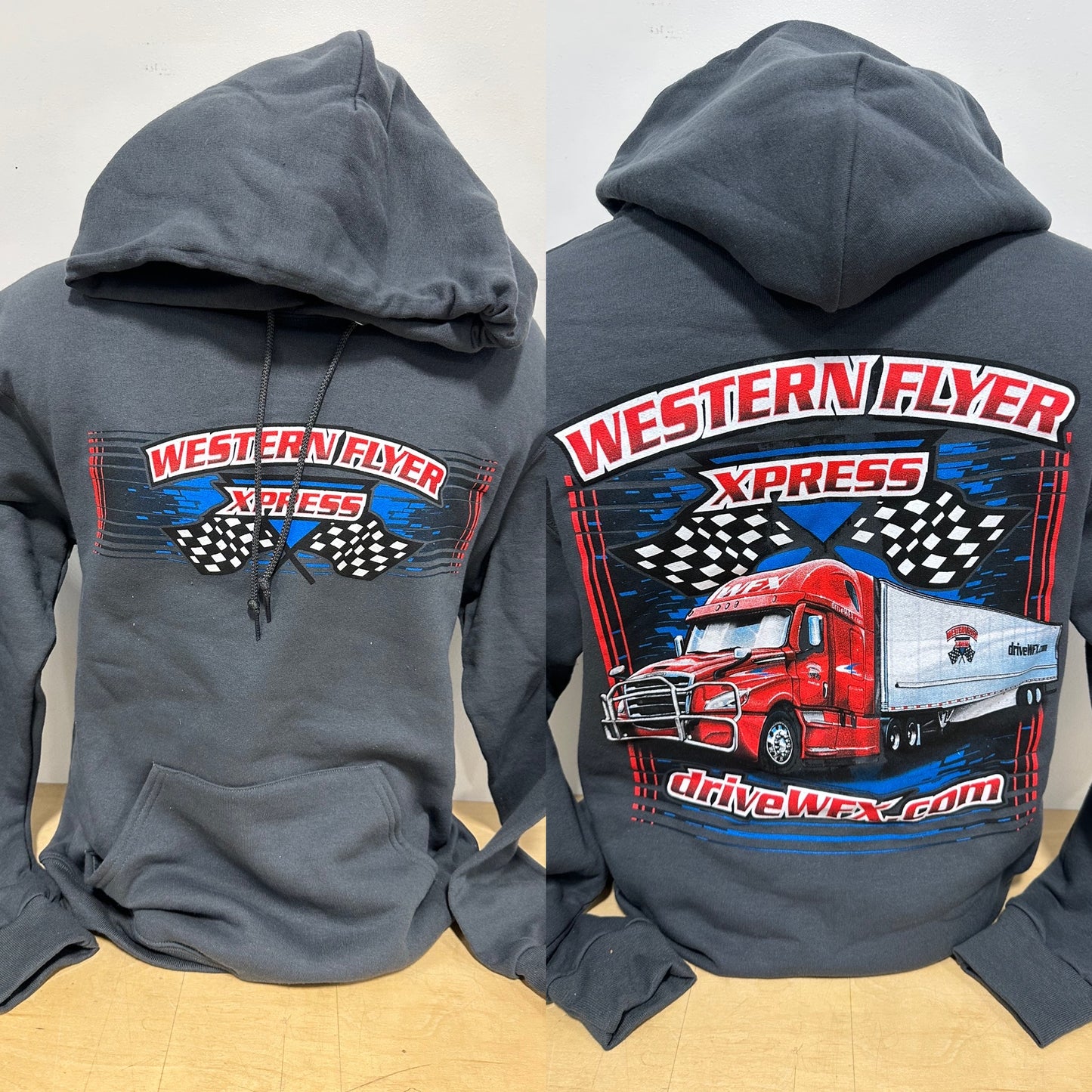 driveWFX "Western Flyer Xpress" - Hoodie (Charcoal Grey)